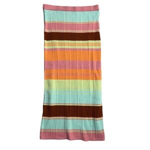 Freshman 1996 Striped Knit Tube Dress Maxi Skirt Multi Color Size M